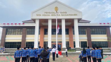 PTTUN Banjarmasin Gelar Upacara Peringatan Hari Ulang Tahun ke-80 Republik Indonesia